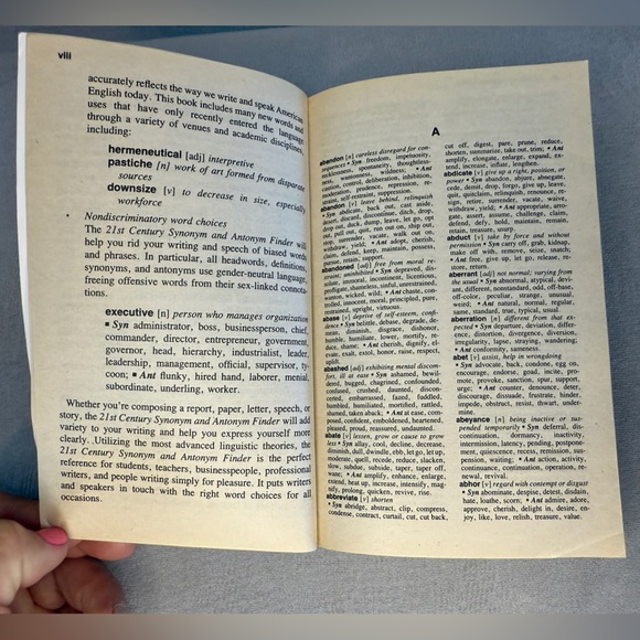 Synonym and Antonym Finder Book, 21st Century - Picture 8 of 14